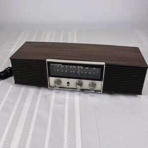 Vintage 70s Lloyd’s AM/FM Solid State Radio RR-6561 Dual Speaker WORKS MCM Retro